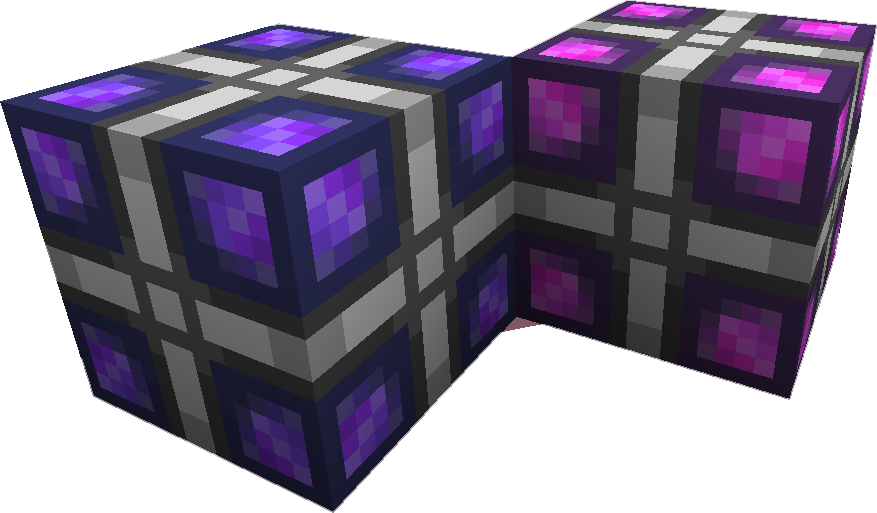 A picture of a uncharged, and charged energy cell.